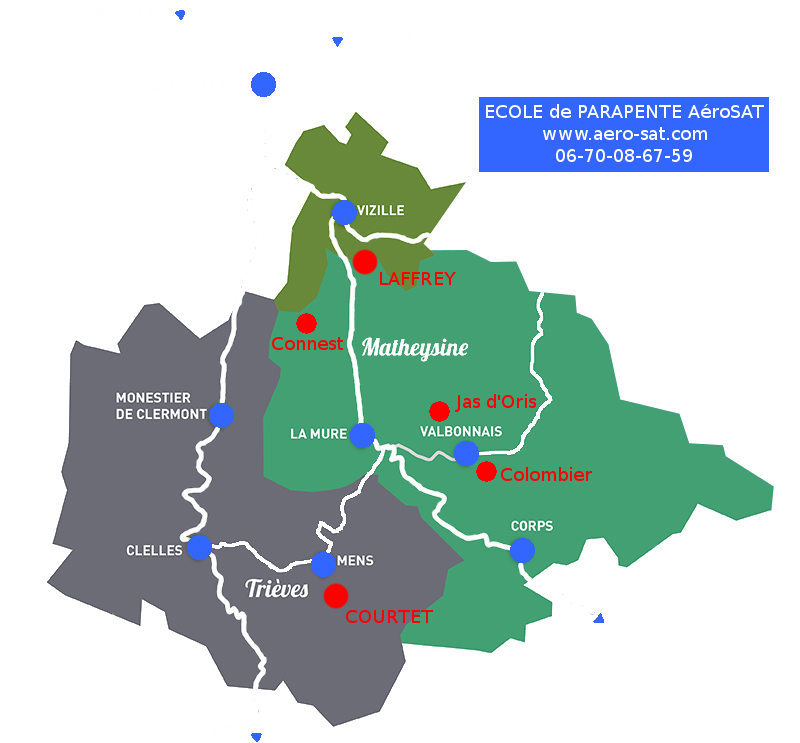 Carte Trièves Matheysine